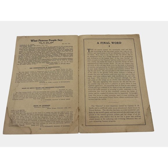 1924 The Convict Ship Success Tour Guidebook England Oldest Ship in the World - Picture 6 of 6